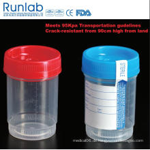 FDA-registrierter und Ce-gekennzeichneter 90-ml-Urinanalyse-Probenbehälter
